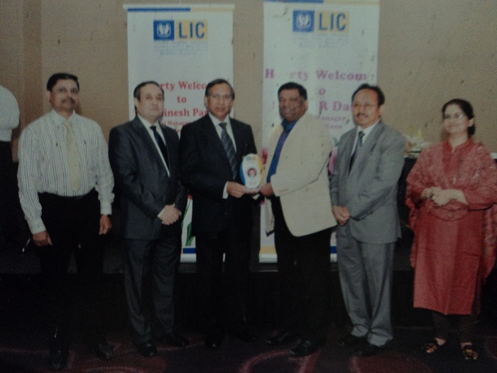 Felicitation by LIC officials at Division Level